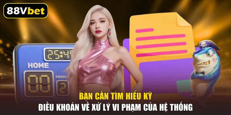 Điều Khoản Và Điều Kiện 88VBET - Quy Định Mới Nhất 2026 3 Bạn cần tìm hiểu kỹ điều khoản về xử lý vi phạm của hệ thống
